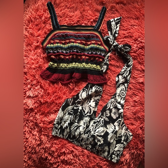 Bundle of Zara Halter/Crocheted Tops - Picture 1 of 5